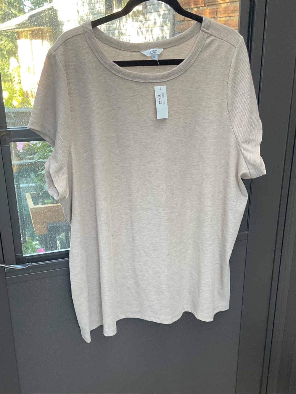 Penningtons Beige Short-Sleeve Crewneck Tee